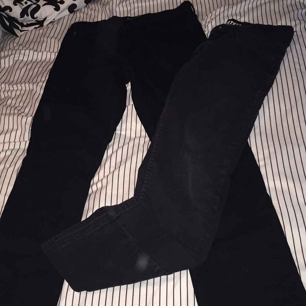 Men’s jeans rude and Levi skinny 28/32 goth emo